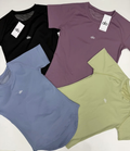 Camiseta Performance Essential - 4 cores: preto, roxo, azul e verde